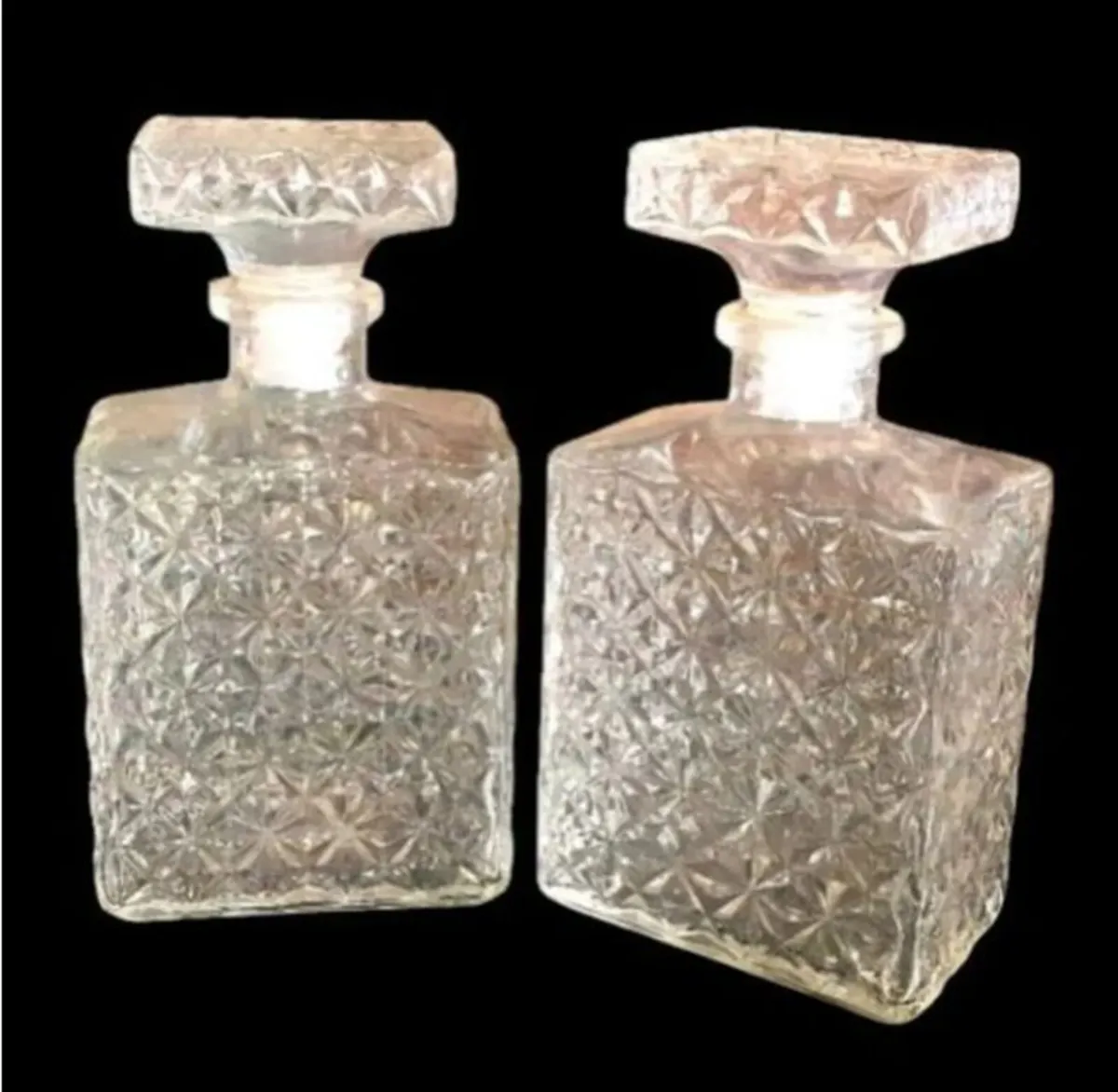 Vintage French Glass Decanters - Image 2