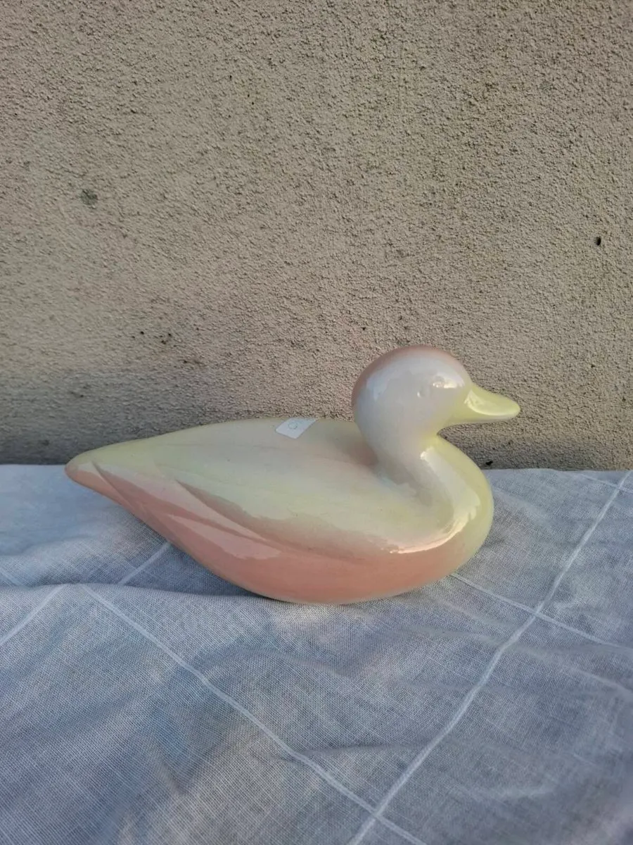 Ceramic duck statue