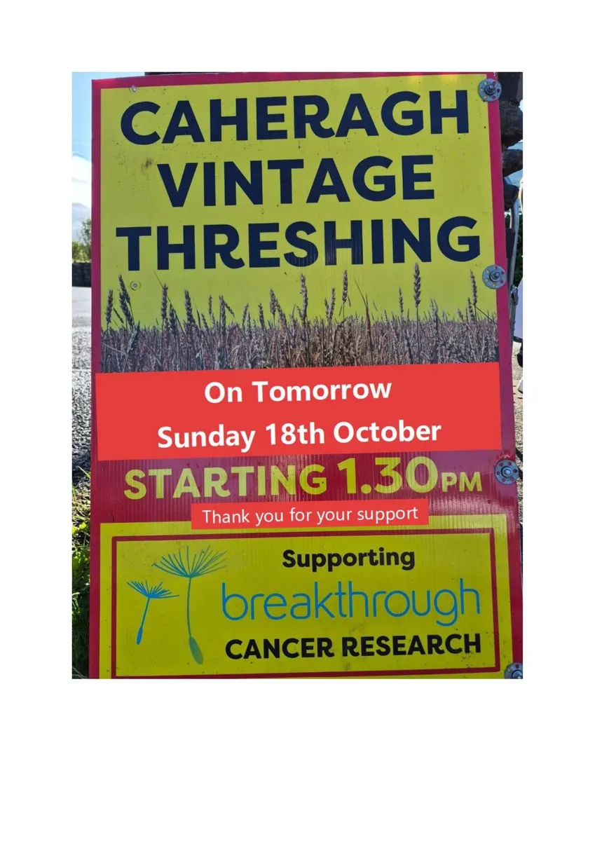 Caheragh Annual Threshing & Vintage  on Tomorrow - Image 1