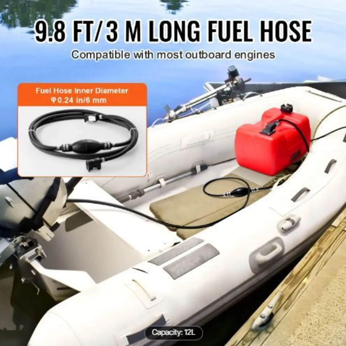 Boat Fuel Tank, 3.17-Gallon/12-L Marine - Image 2