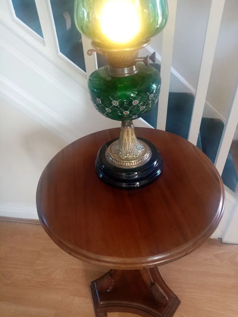 Vintage oil Lamp, Table - Image 3