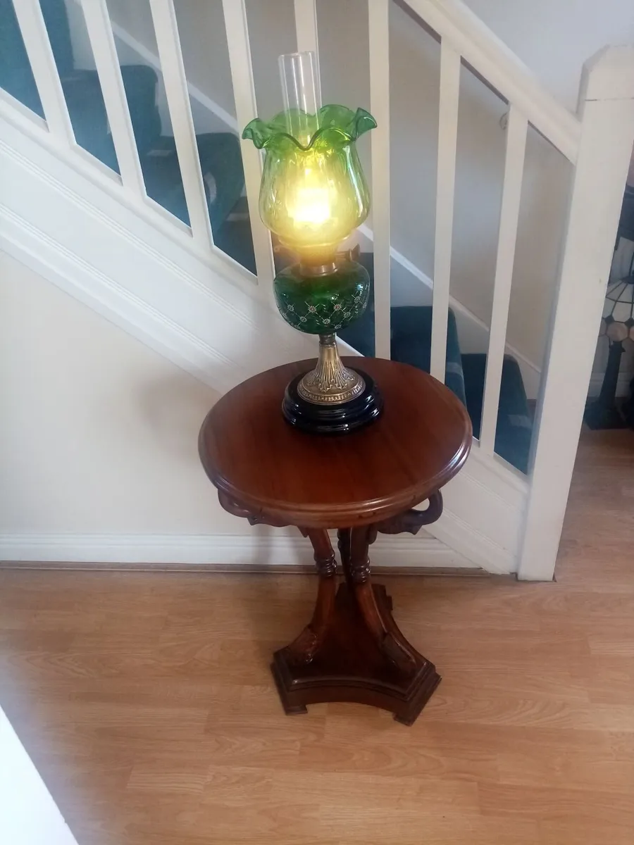 Vintage oil Lamp, Table - Image 1