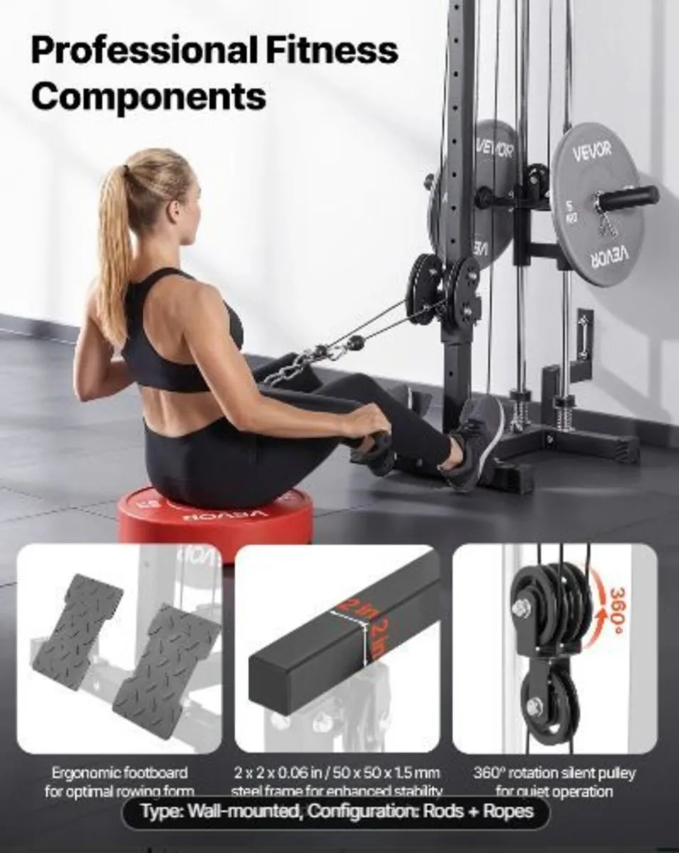 LAT Pull Down Machine, 3-in-1 Row Cable Machine - Image 1