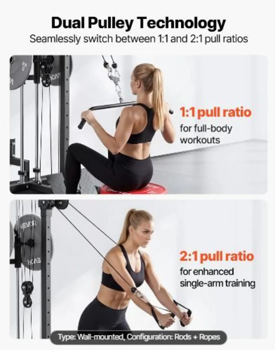 LAT Pull Down Machine, 3-in-1 Row Cable Machine - Image 4