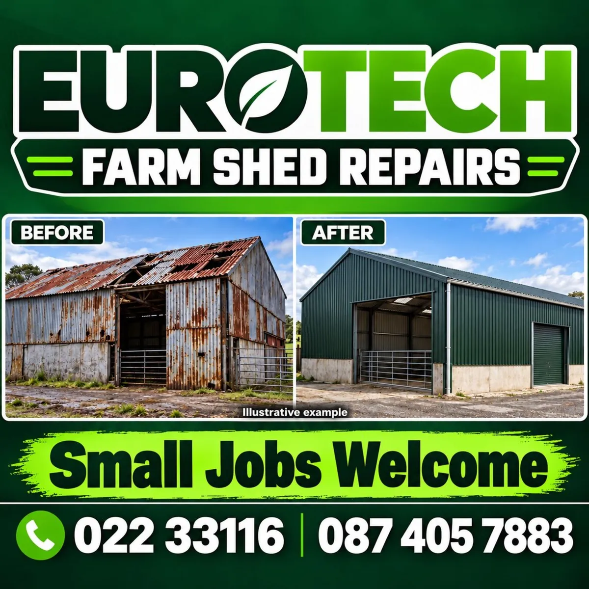 Farm Shed Repairs, Painting, Small Jobs Welcome
