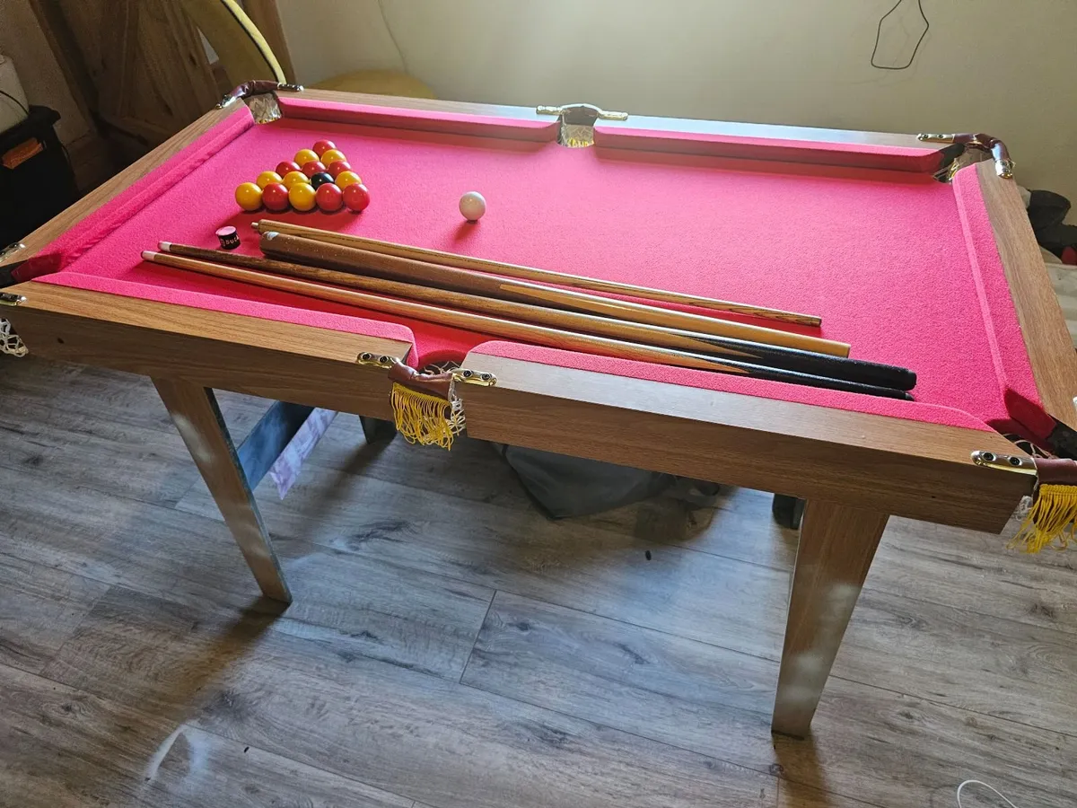 Cosway 4ft pool table with upgraded balls - Image 2