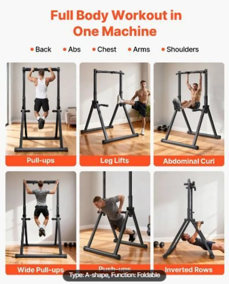 Pull Up Bar, 150kg Capacity Portable Pullup - Image 2