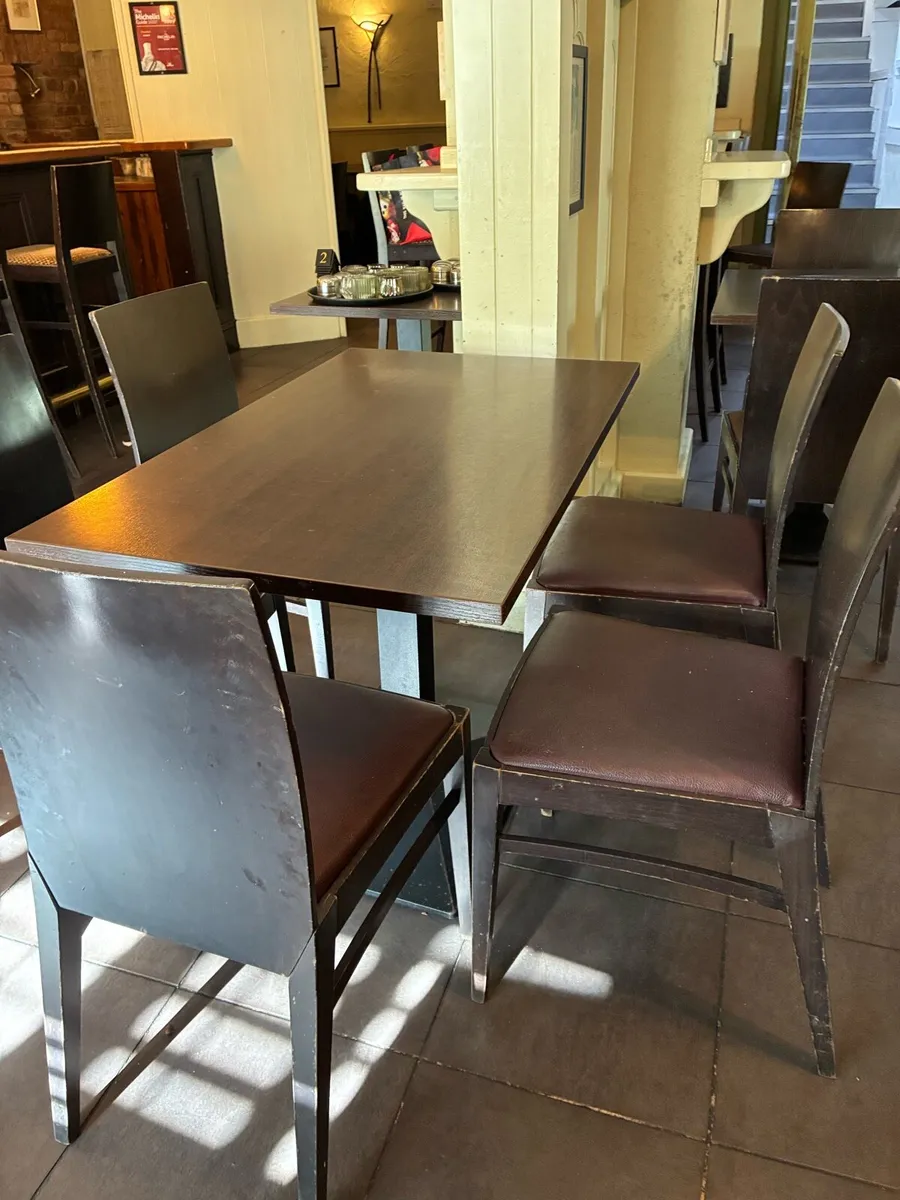 Restaurant tables and chairs - Image 2
