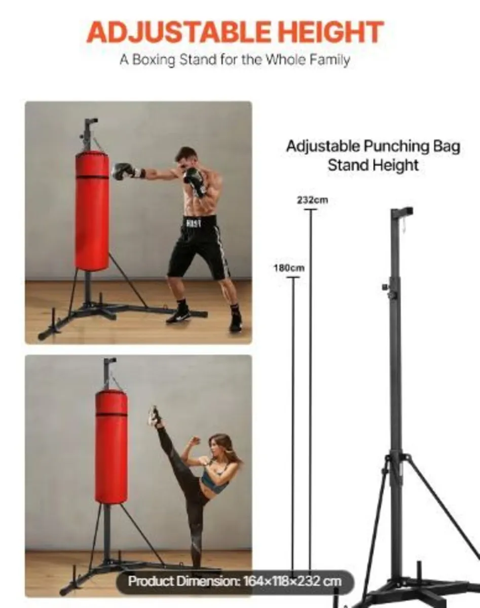 Punching Bag Stand, Steel Heavy Duty - Image 2