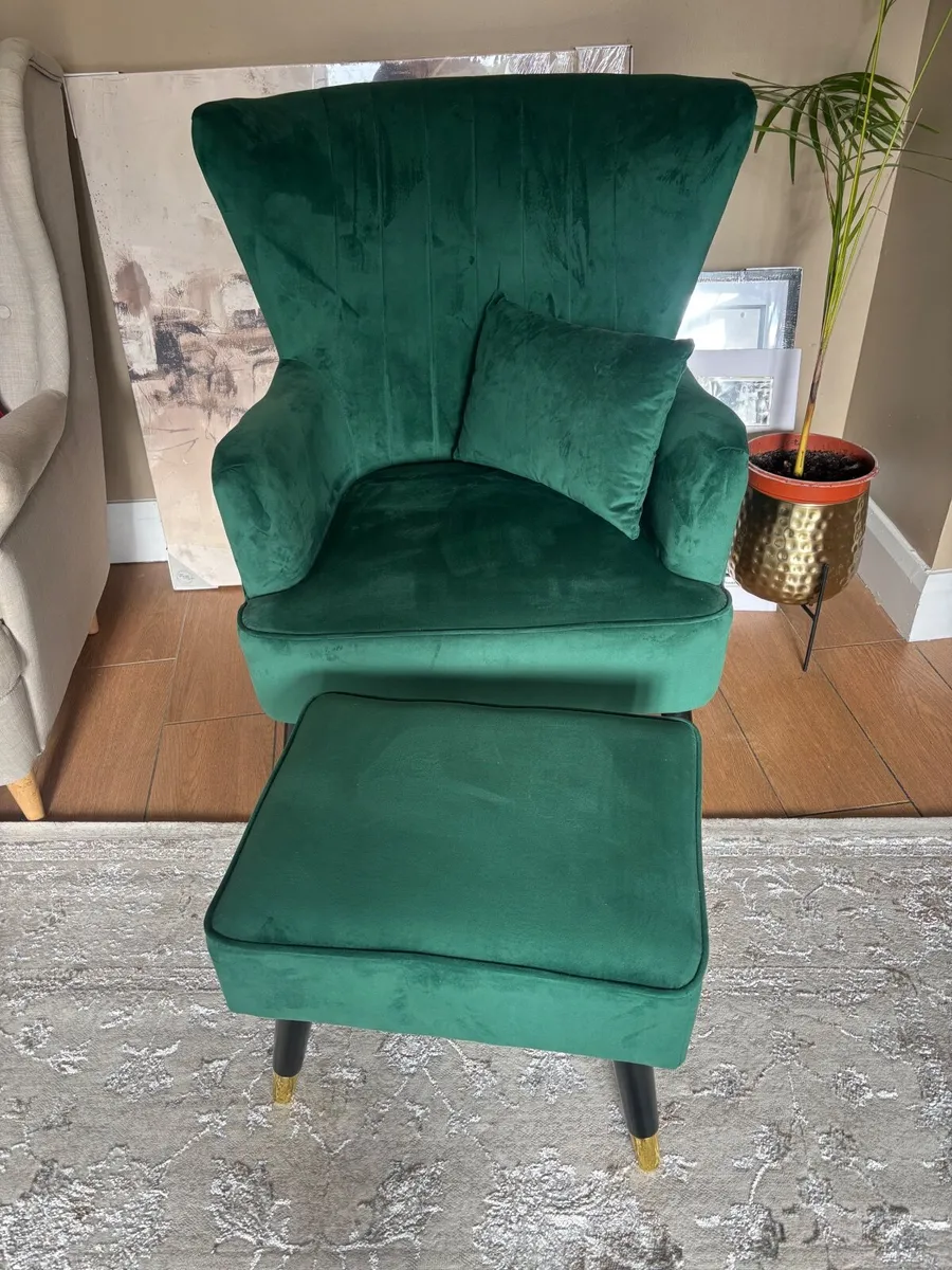 Chair and foot stool - Image 2