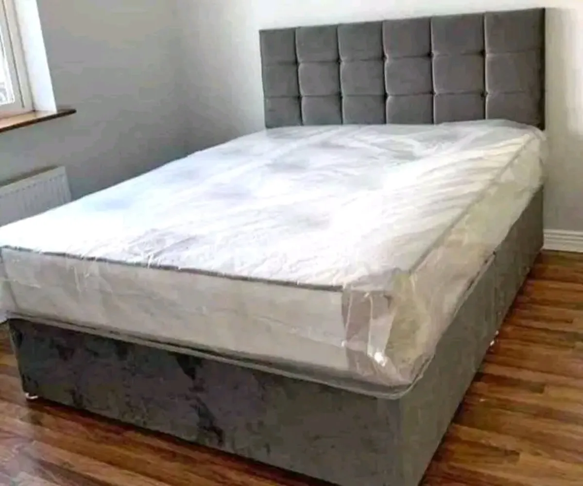 Luxury Divan Bed with Mattress – All Sizes & Colou - Image 2