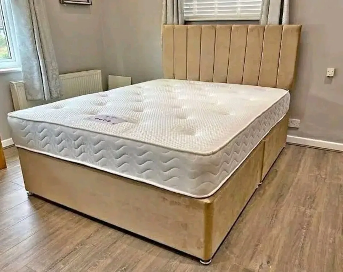 Luxury Divan Bed with Mattress – All Sizes & Colou - Image 3