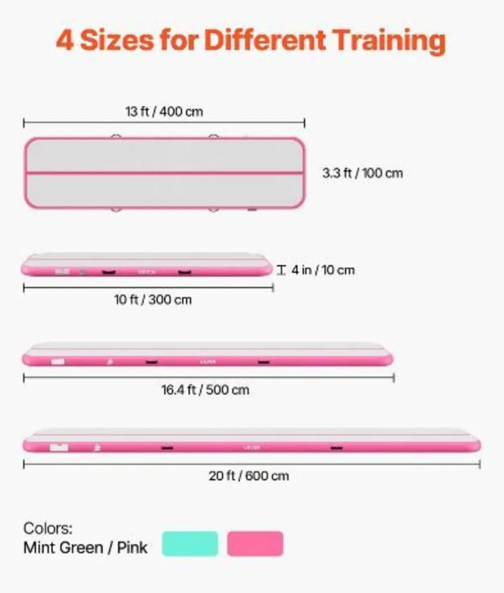 Inflatable Gymnastics Air Mat 4m Training Mats - Image 2