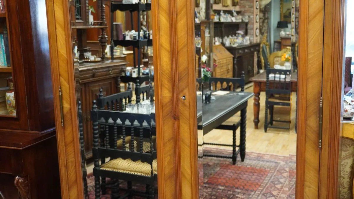 Antique French Armoire Press/Wardrobe - Image 4