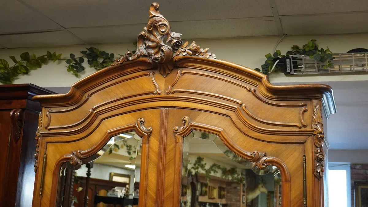 Antique French Armoire Press/Wardrobe - Image 3