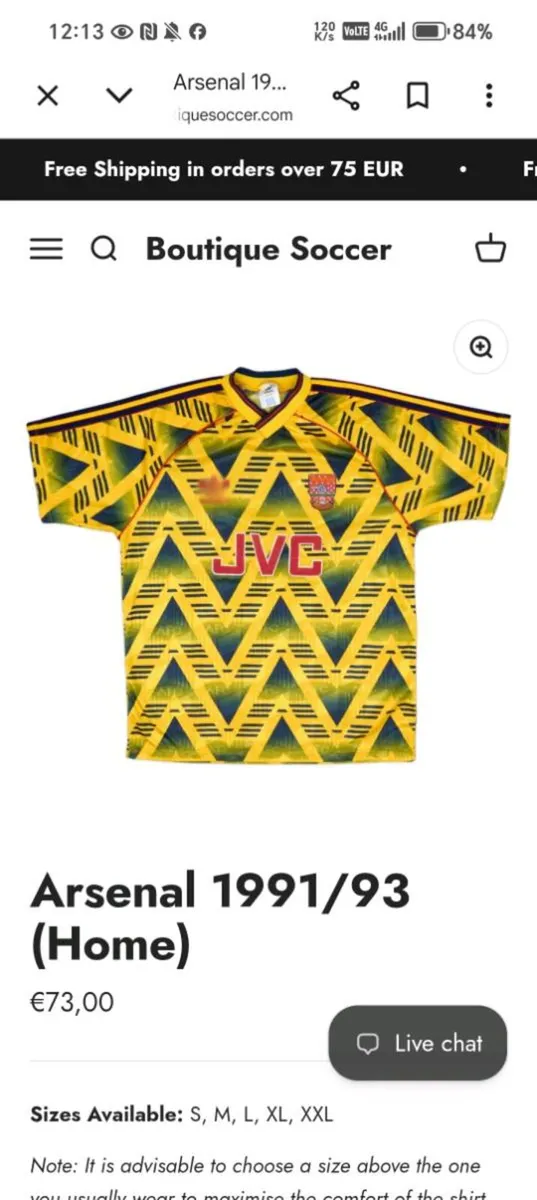 Arsenal Retro Football Jersey - Image 4