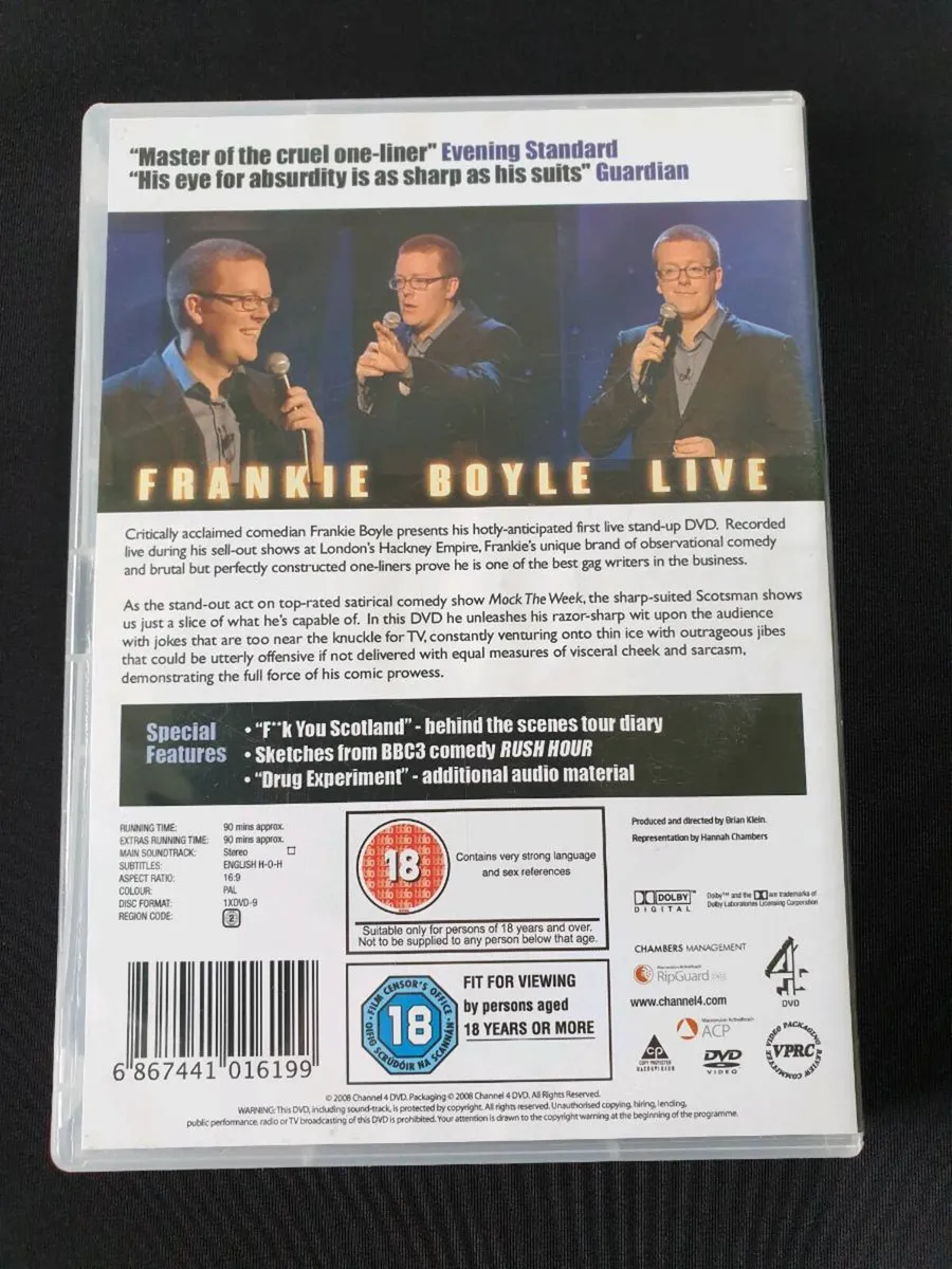 Frankie Boyle Live DVD 2008 - Image 2
