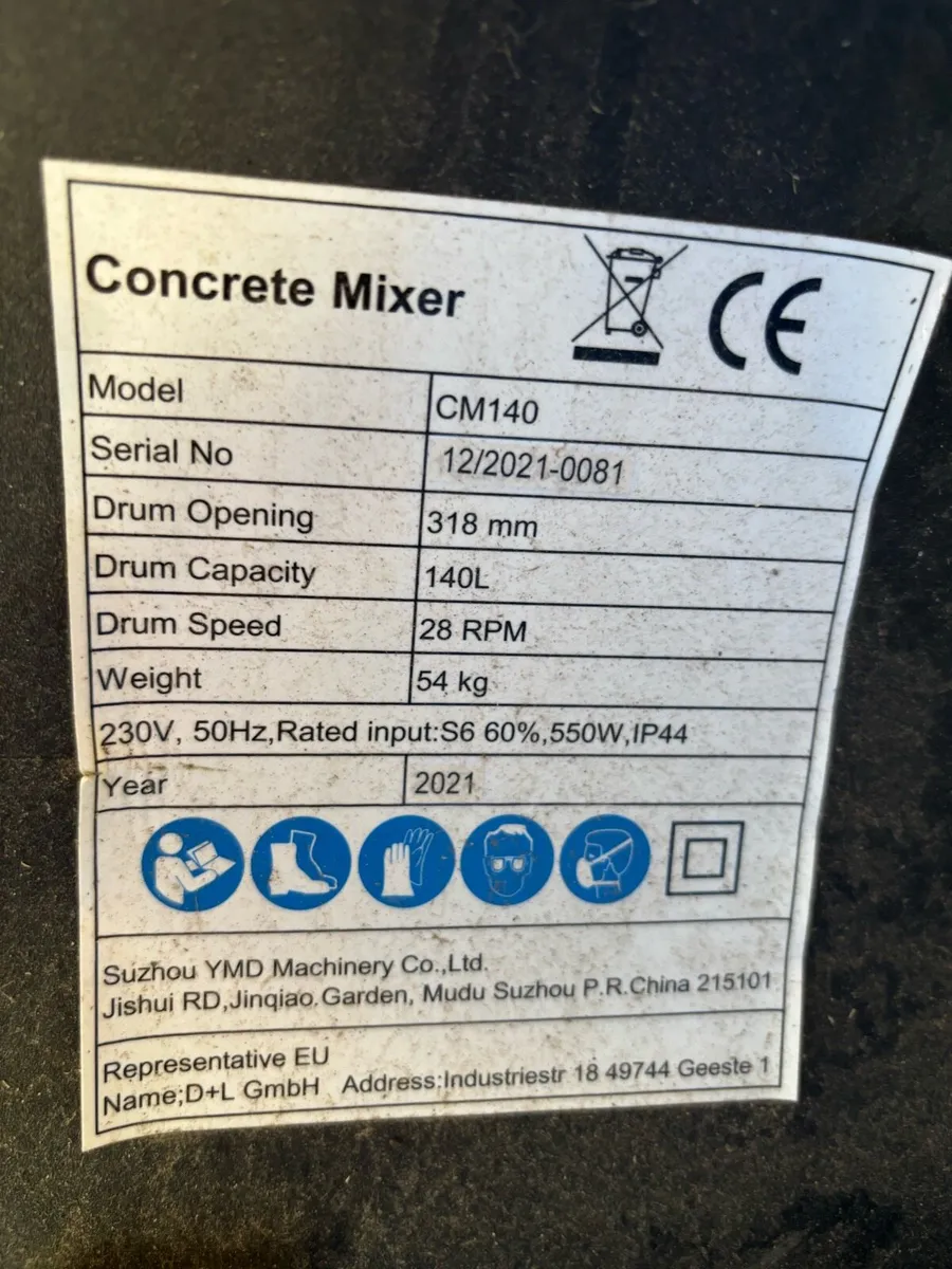 140L Cement Mixer - Image 3