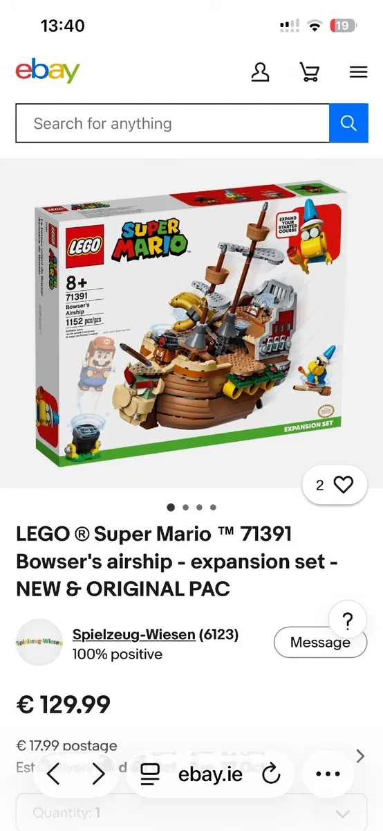 Lego Bowsers Ship - Image 1