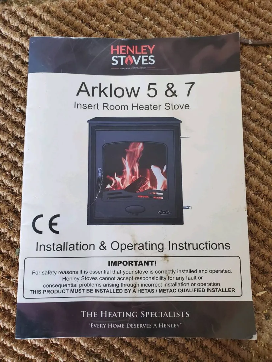 Henley Arklow 5 Solid Fuel Insert Stove 2nd hand - Image 3