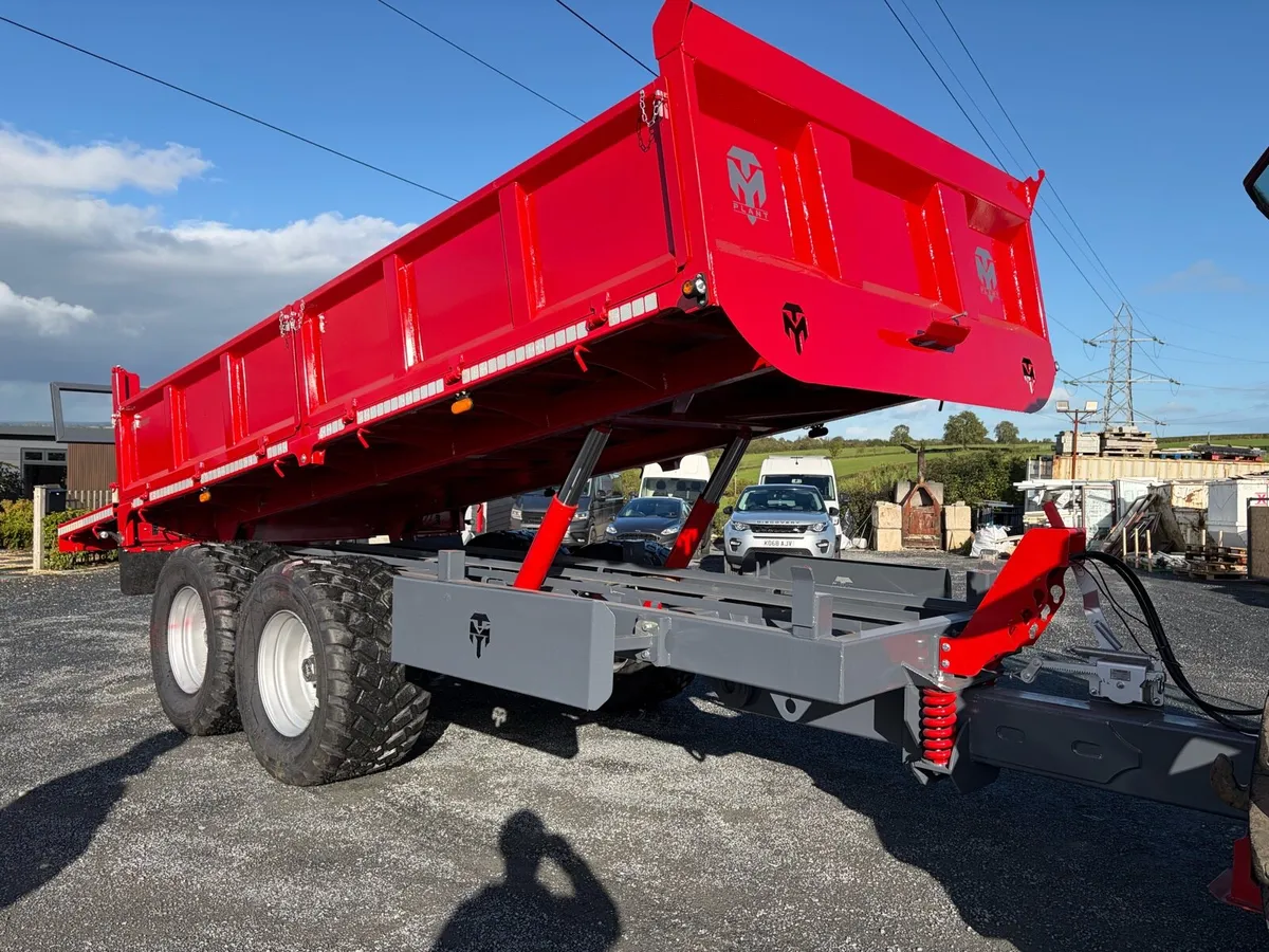 M T Plant 14Ton 16x8 Dropside Tipping Trailers - Image 3
