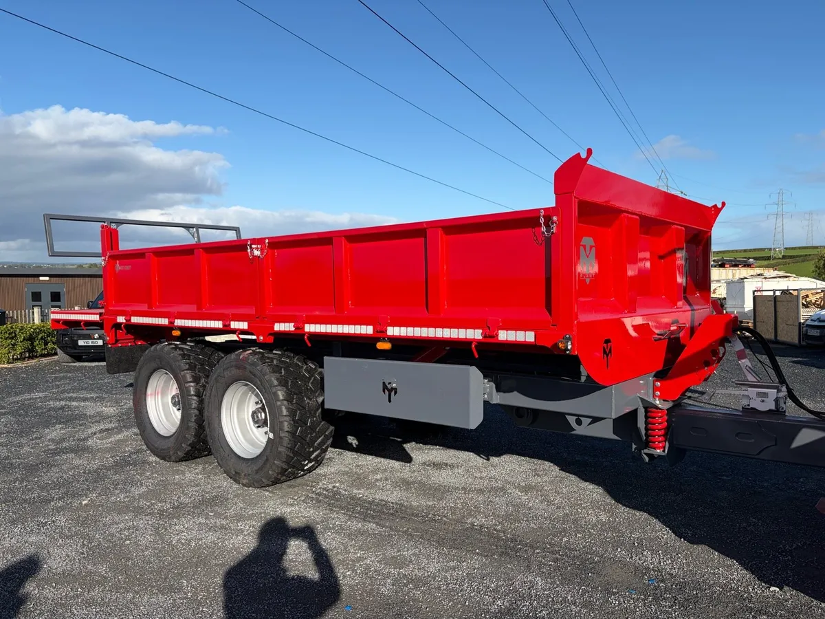 M T Plant 14Ton 16x8 Dropside Tipping Trailers - Image 4