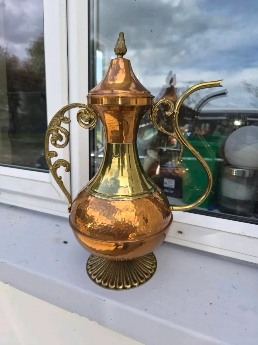 Large  old  copper  display  jug - Image 2
