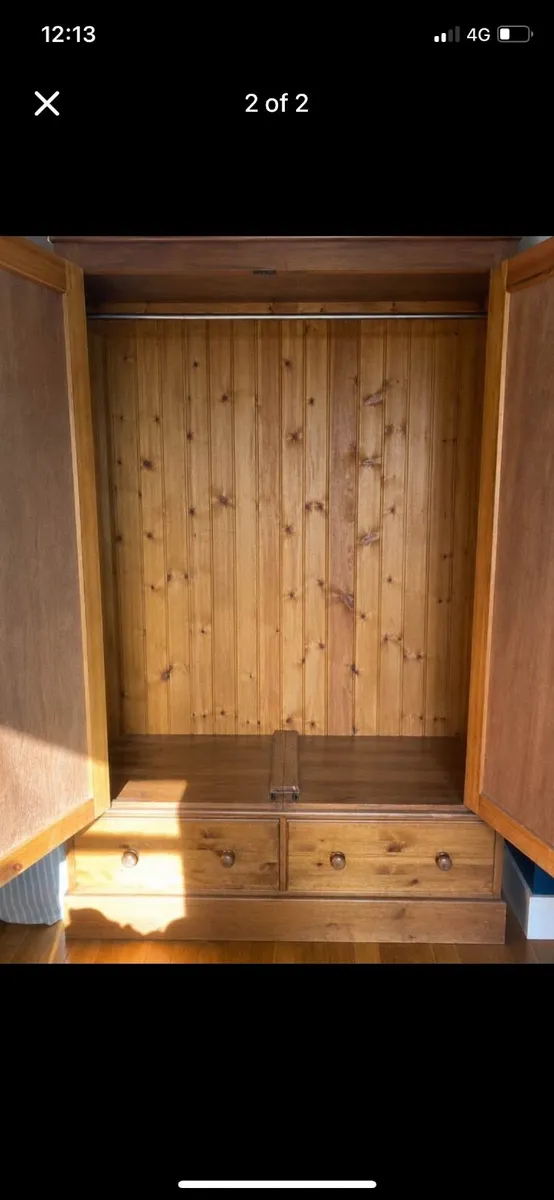 Large wooden wardrobe - Image 2
