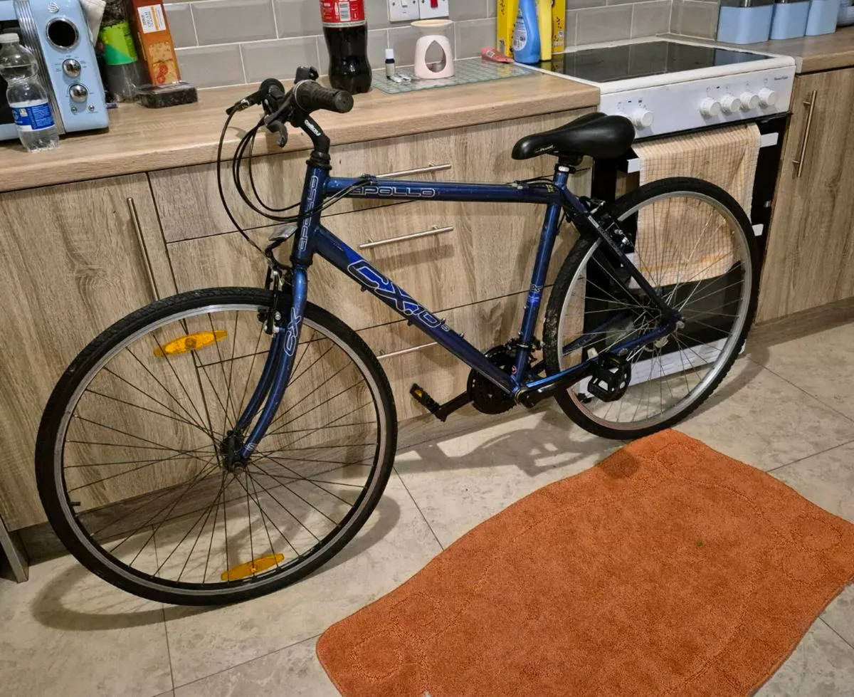ADULTS BLUE APOLLO HYBRID BIKE 20” FRAME BIKE BRAK - Image 2
