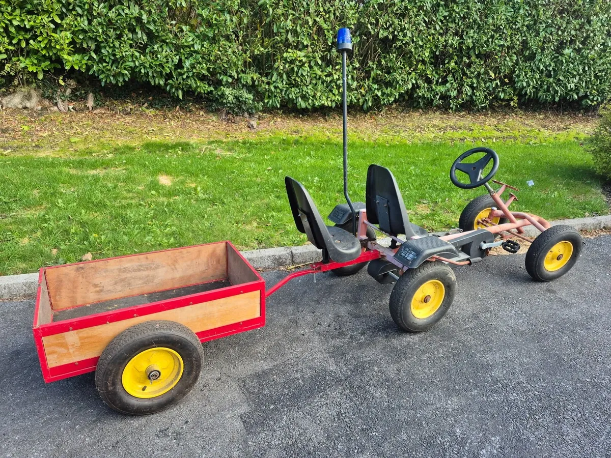 Pedal kart - 2 seater with trailer - Image 2