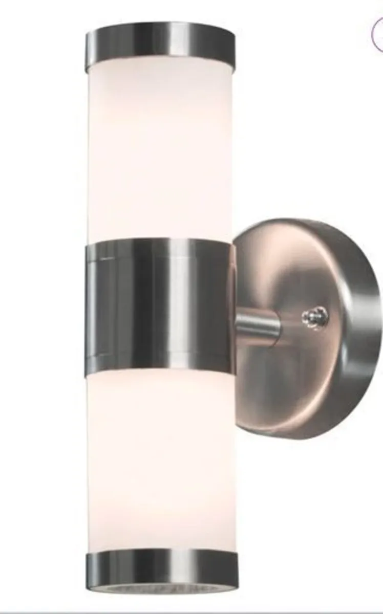 Modena Silver 2 - Bulb Outdoor Armed Sconce - Image 1