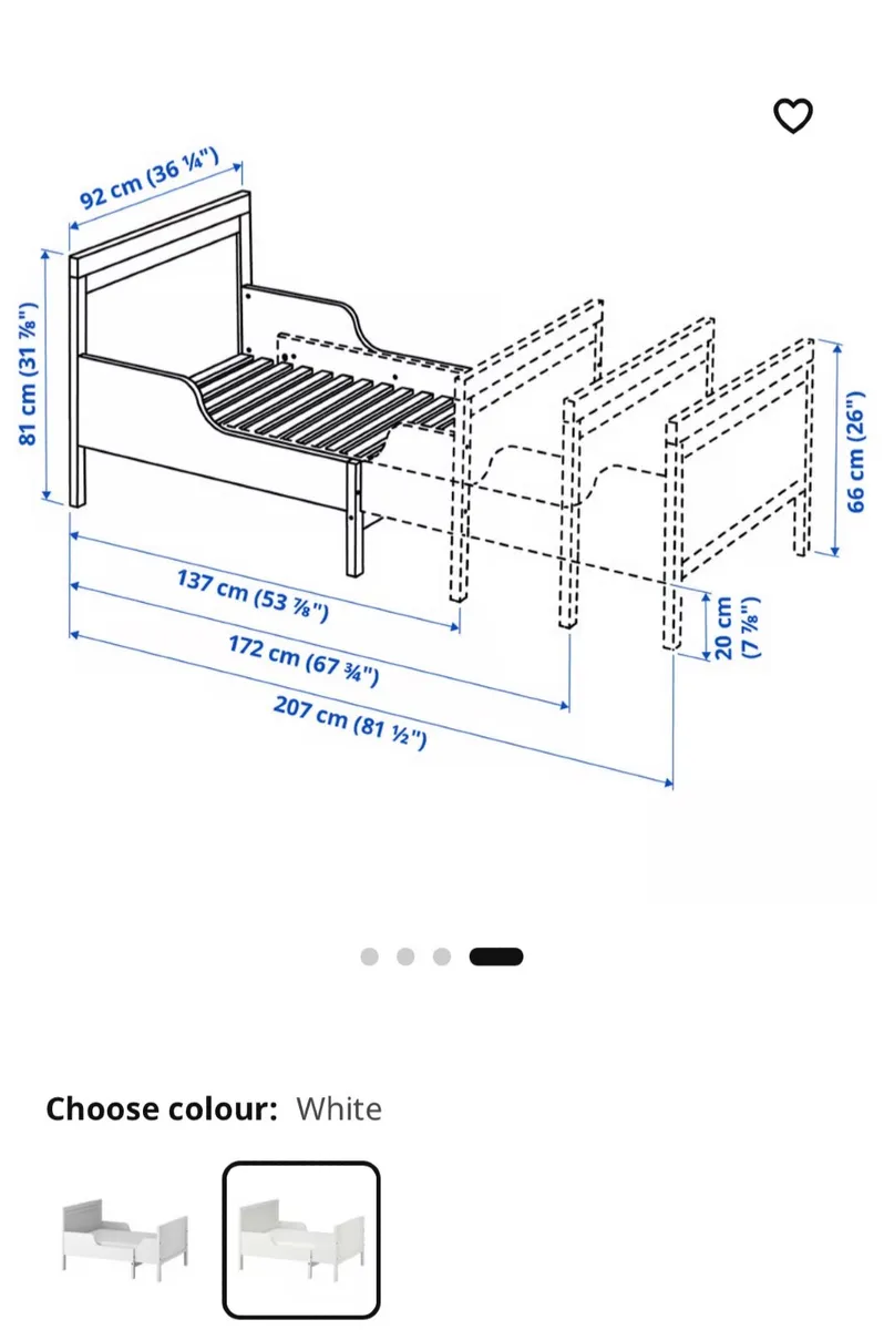 IKEA Extendable Kids bed - Image 3