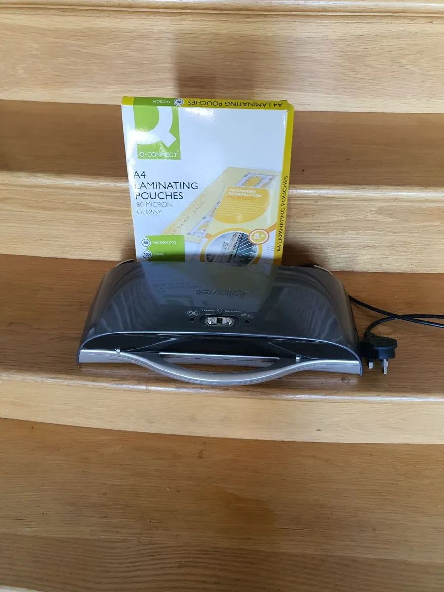 Laminator Machine with A4 Pouches - Image 1