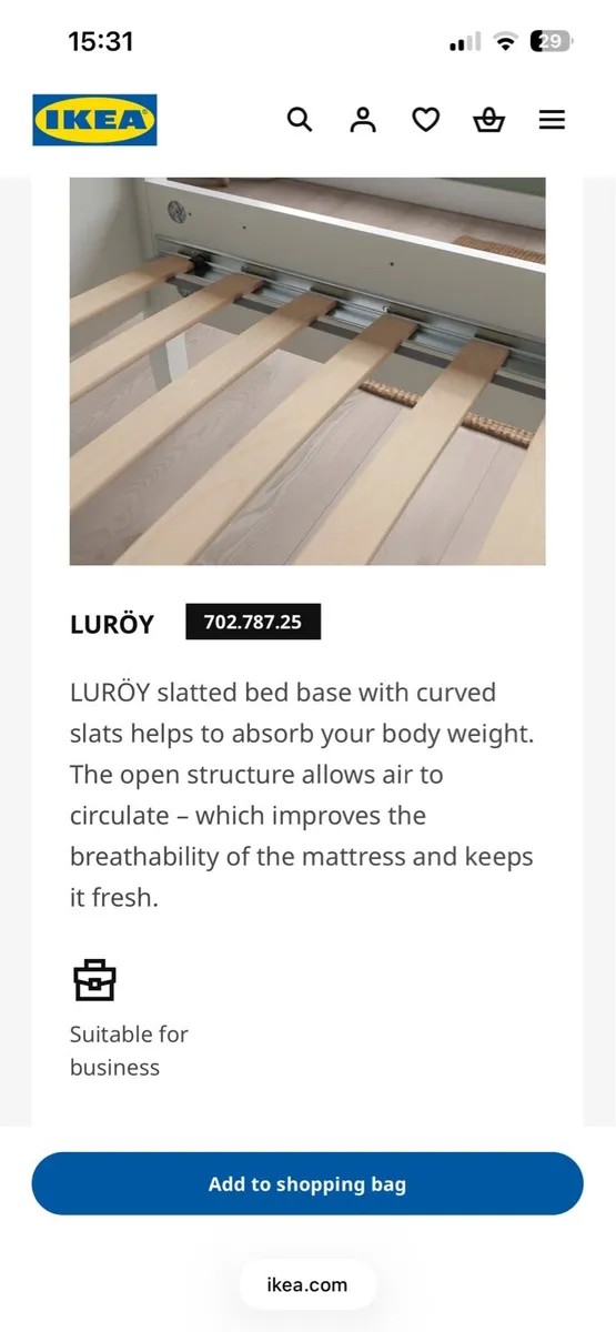 IKEA LURÖY bed slats - Image 2