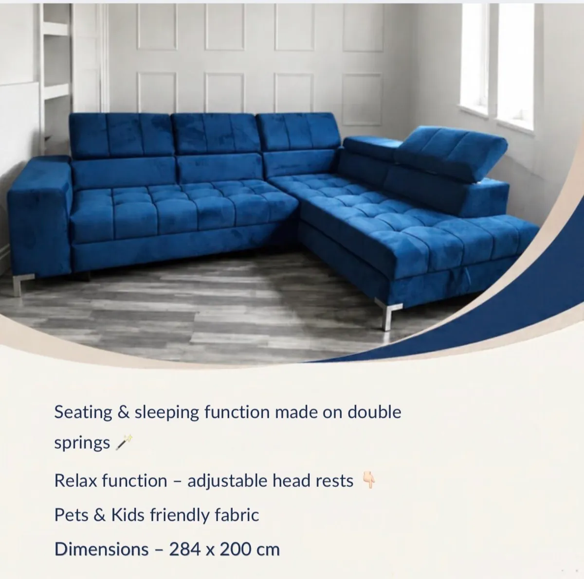 Corner Sofa Bed - Image 2
