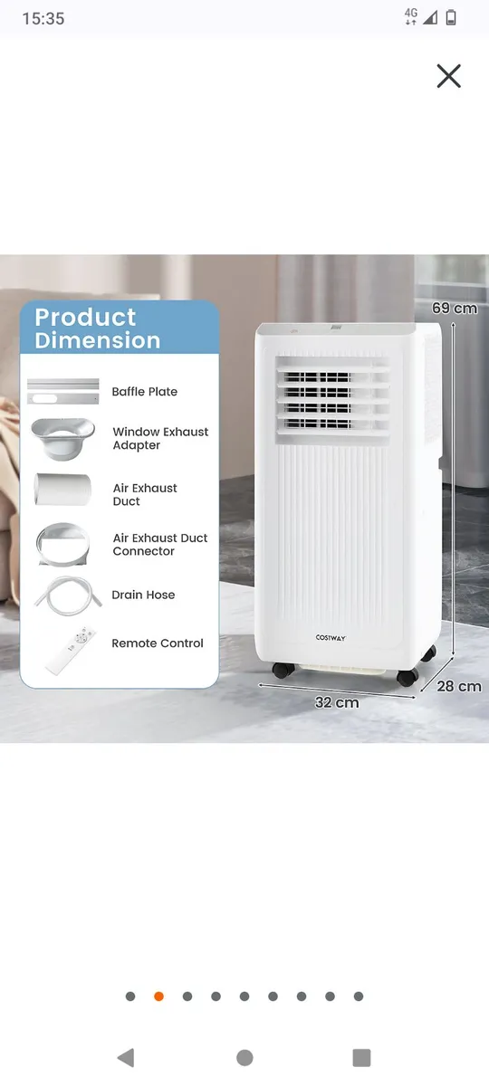Can post new 3-in-1 Portable  air con Dehumidifier - Image 2