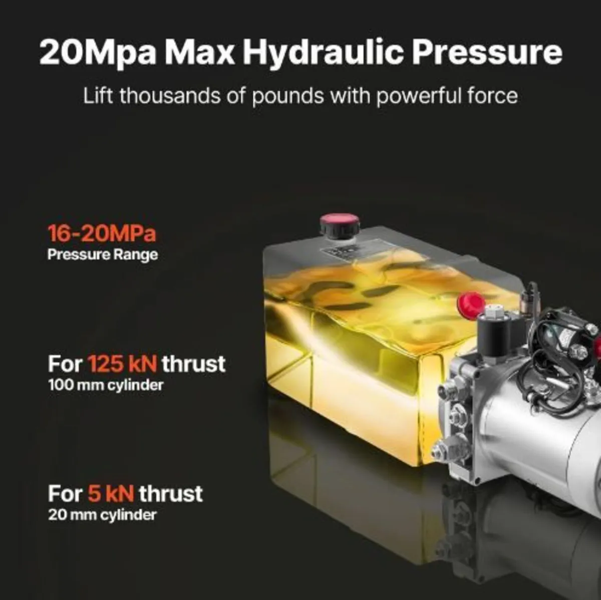 7 L Hydraulic Power Unit, Single Acting - Image 2