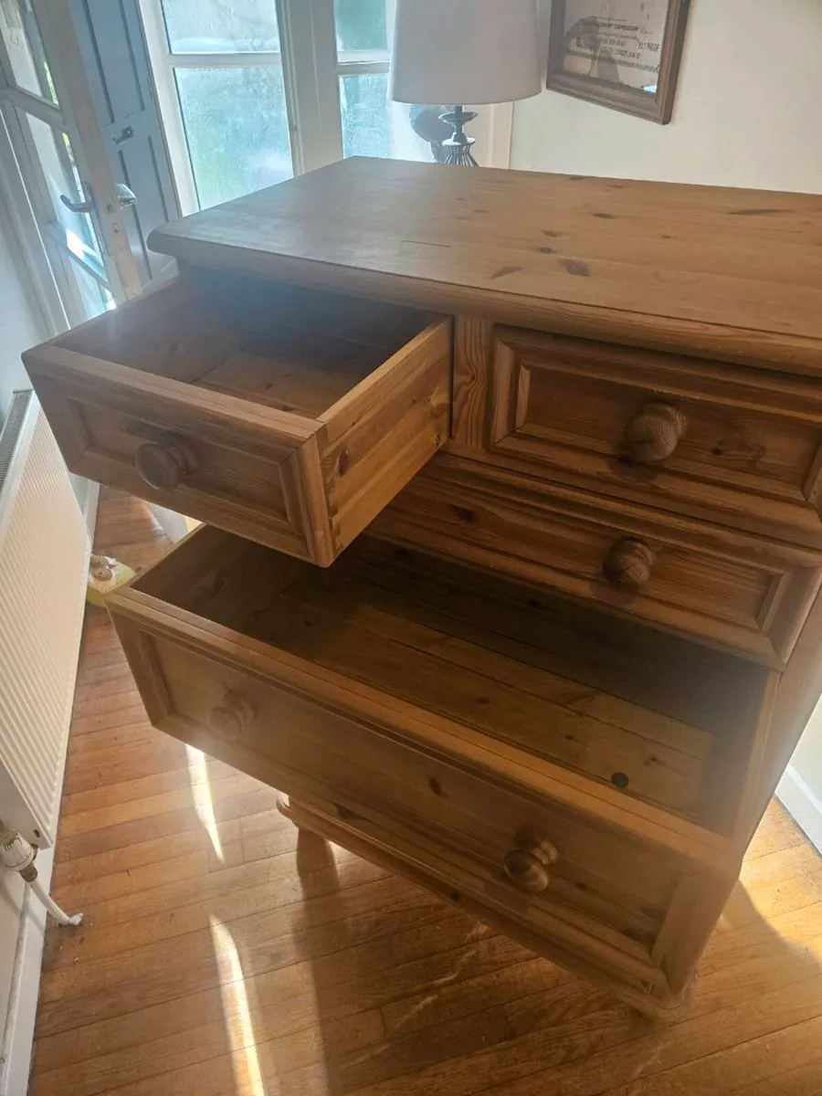 Antique Pine Chest of Drawers - Image 2