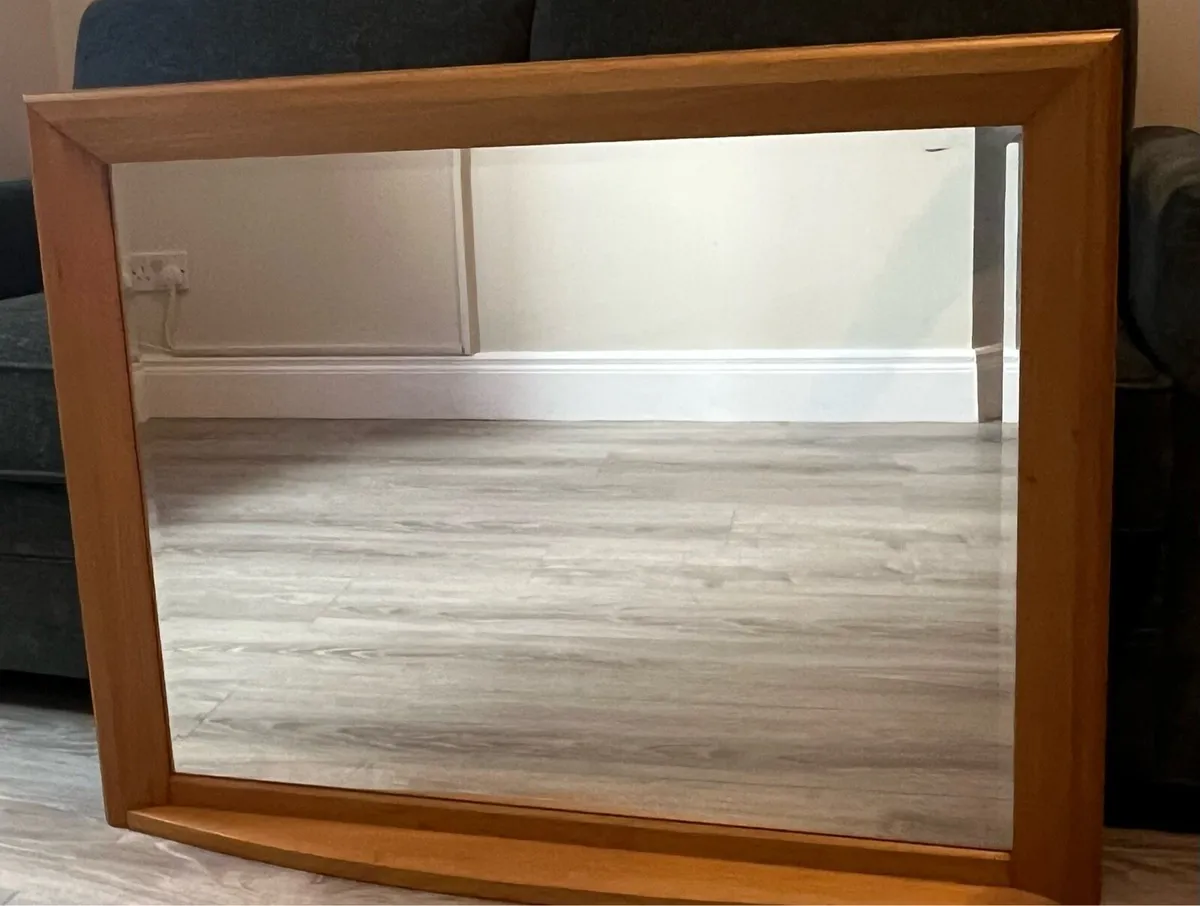 Solid Oak Wall Mirror - Image 1
