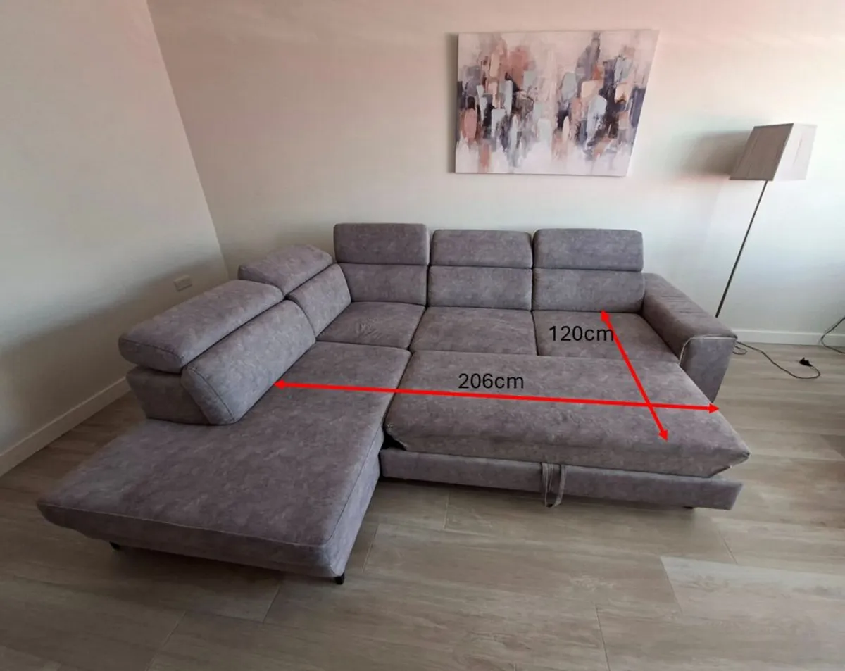 L-Shape Sofa Bed with Storage - Image 3