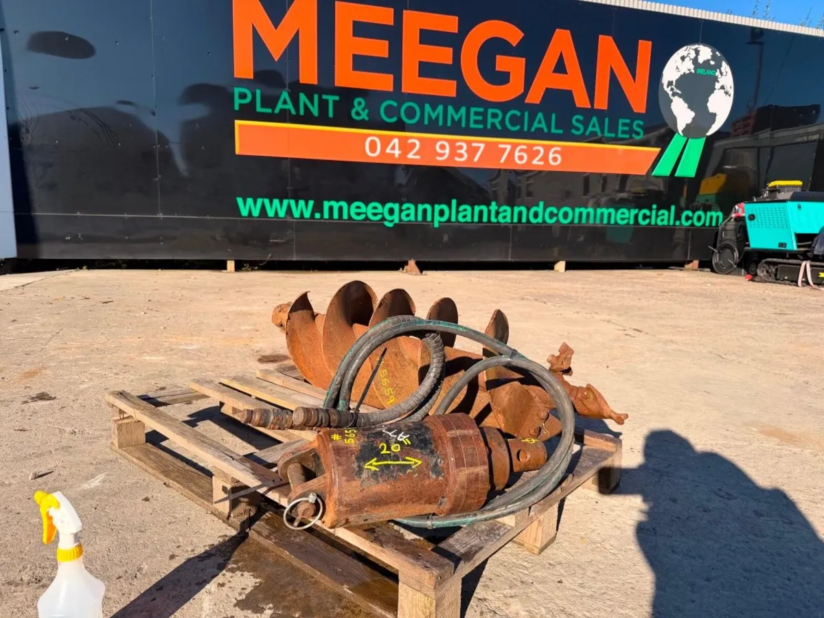 Hydraulic Excavator Auger + 16" bit .....1,850 + V - Image 1