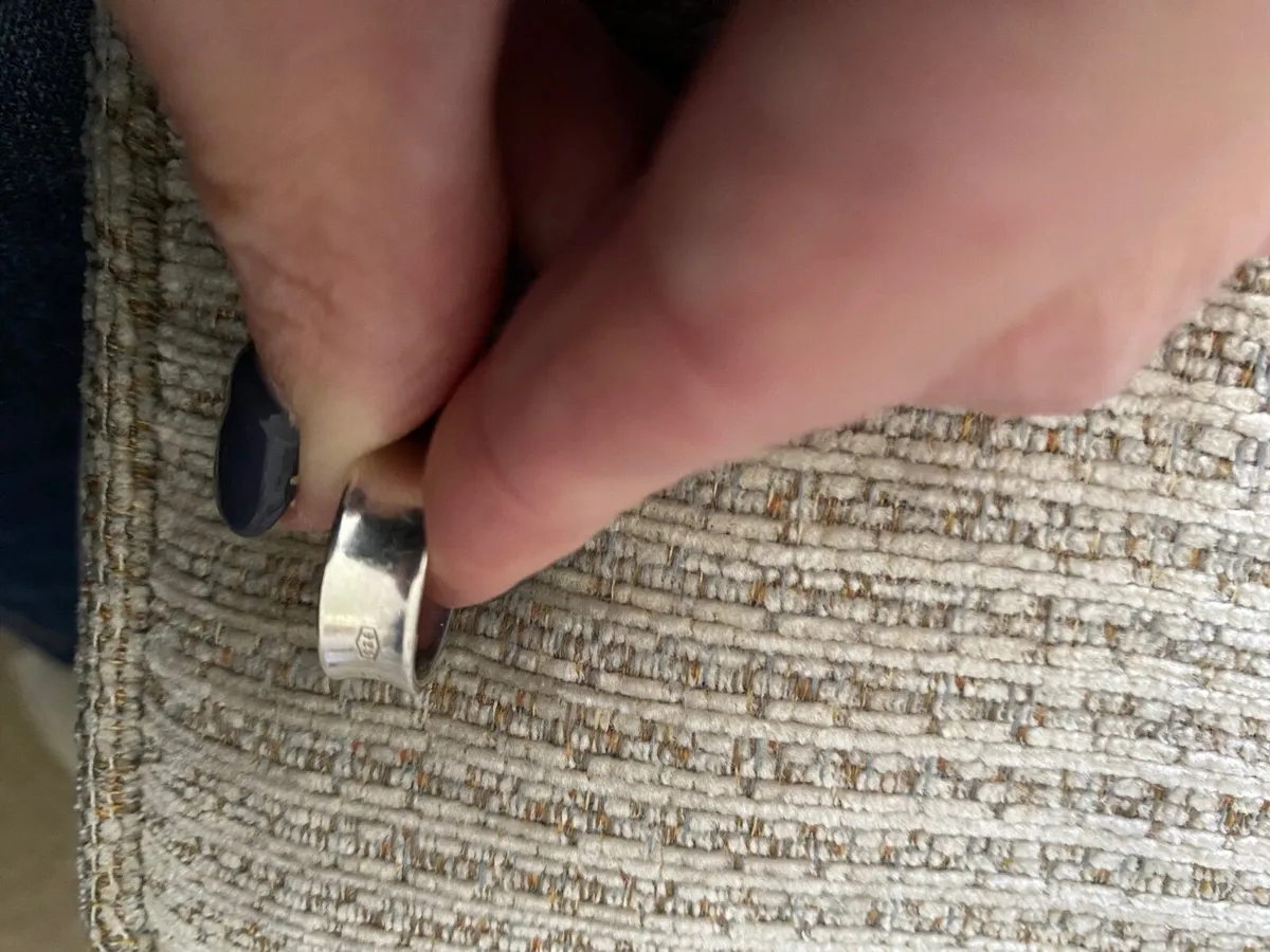 Authentic Tiffany & Co. 1837 Concave Silver Band R - Image 3