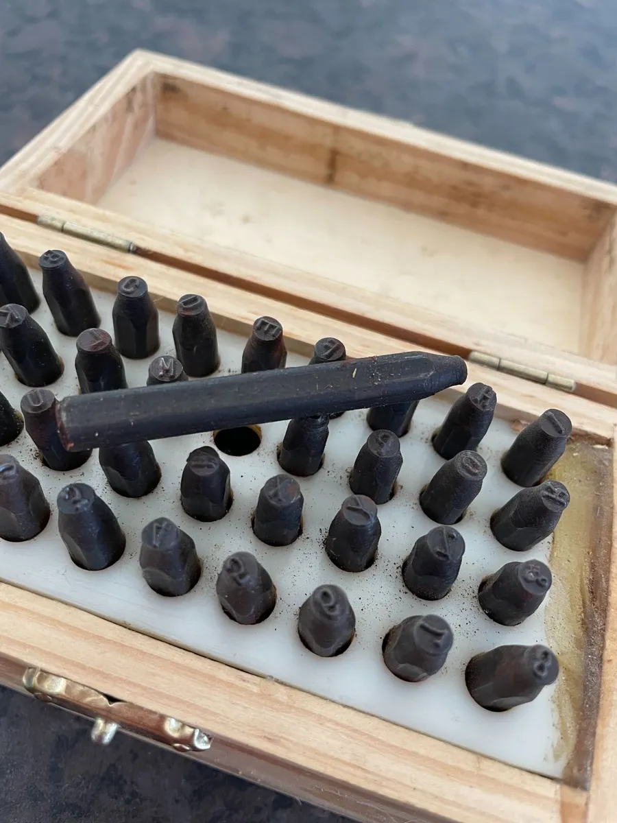 36-piece steel letter and number punch stamp set - Image 4
