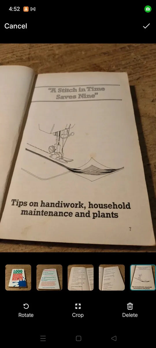 vintage 1980s paperback copy of 1000 Handy Househo - Image 3