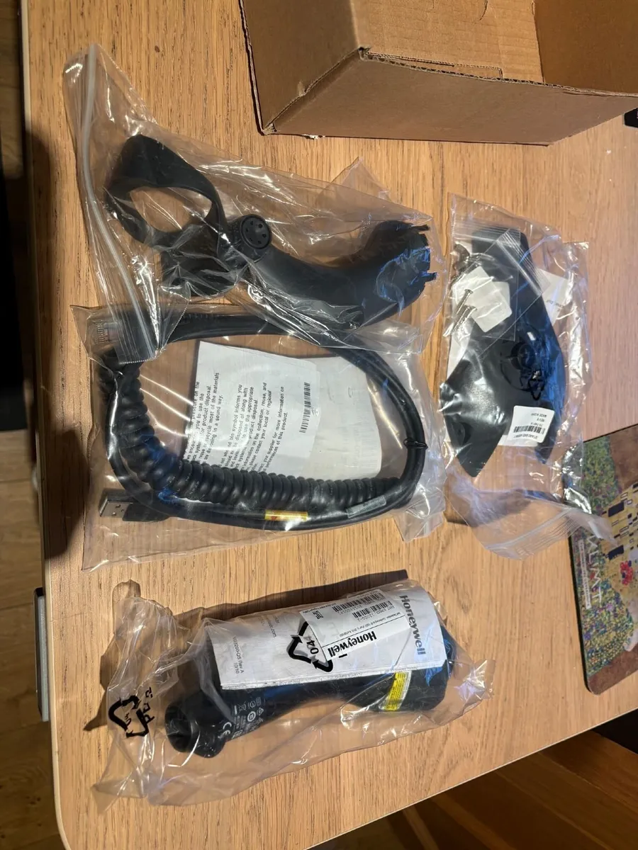 Honeywell 1200g Barcode Scanner + Stand, Unused - Image 1