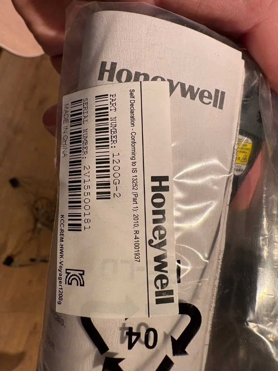Honeywell 1200g Barcode Scanner + Stand, Unused - Image 3