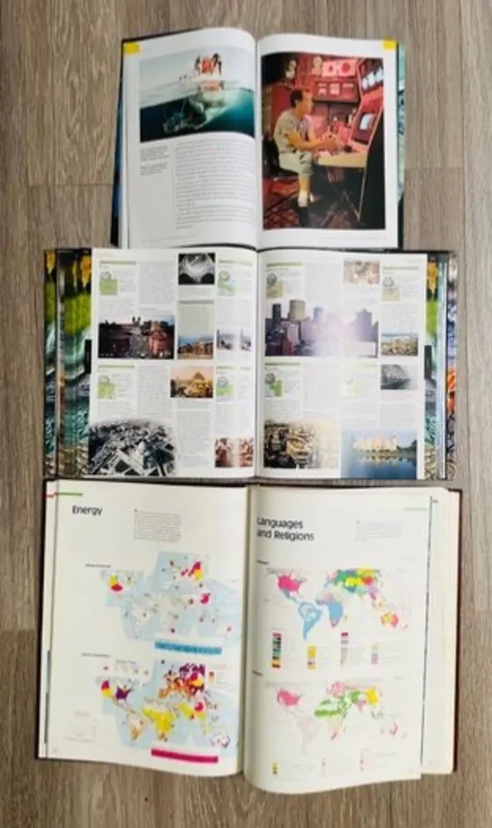 3 Gorgeous Reference Books - World Book Atlas, Ear - Image 4