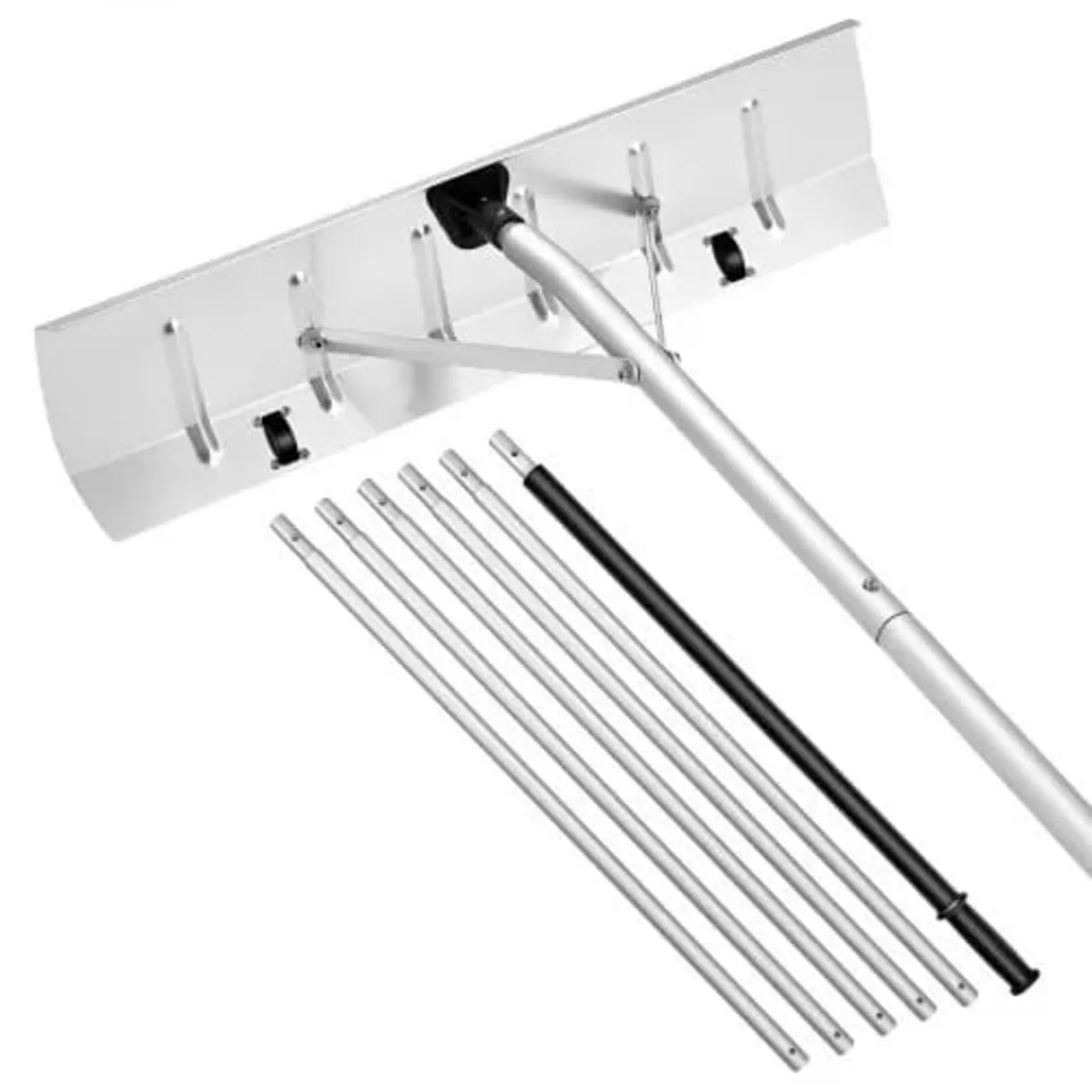 Snow Roof Rake, 66 cm Aluminum Blade, 2.3-6 m Adju - Image 1
