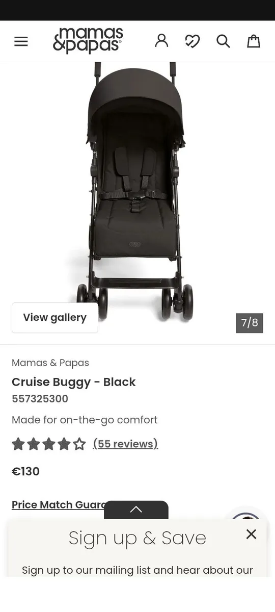 As new Mamas and Papas cruise buggy - Image 1