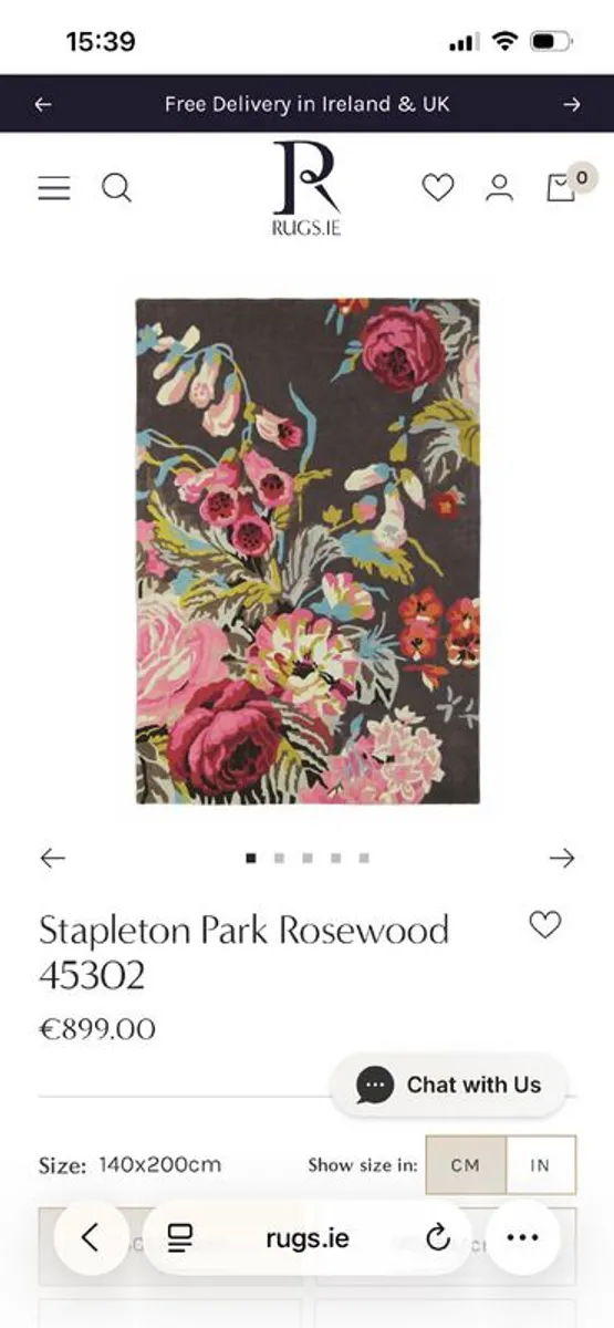 Stapleton Park Rosewood Designer Rug Brand New RRP 899 - Image 1